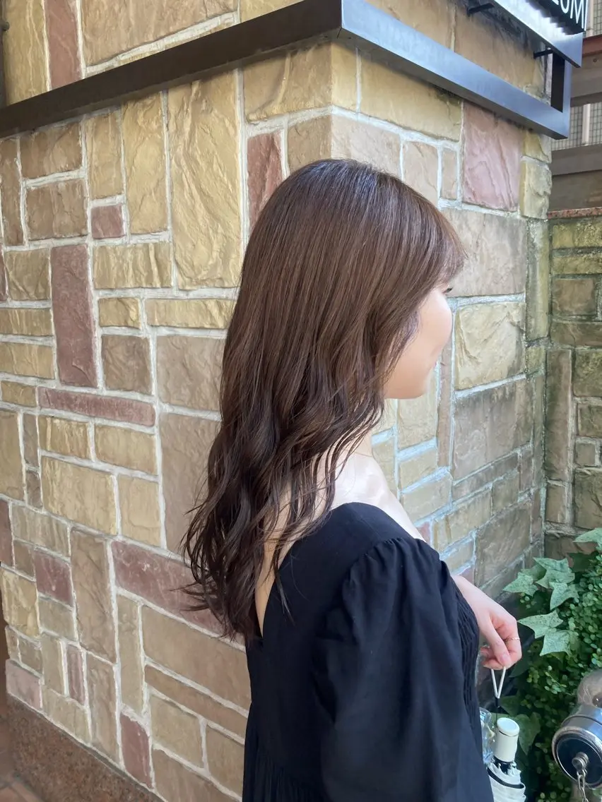 カラー ブラウンカラー 加茂野 緑のヘアスタイル