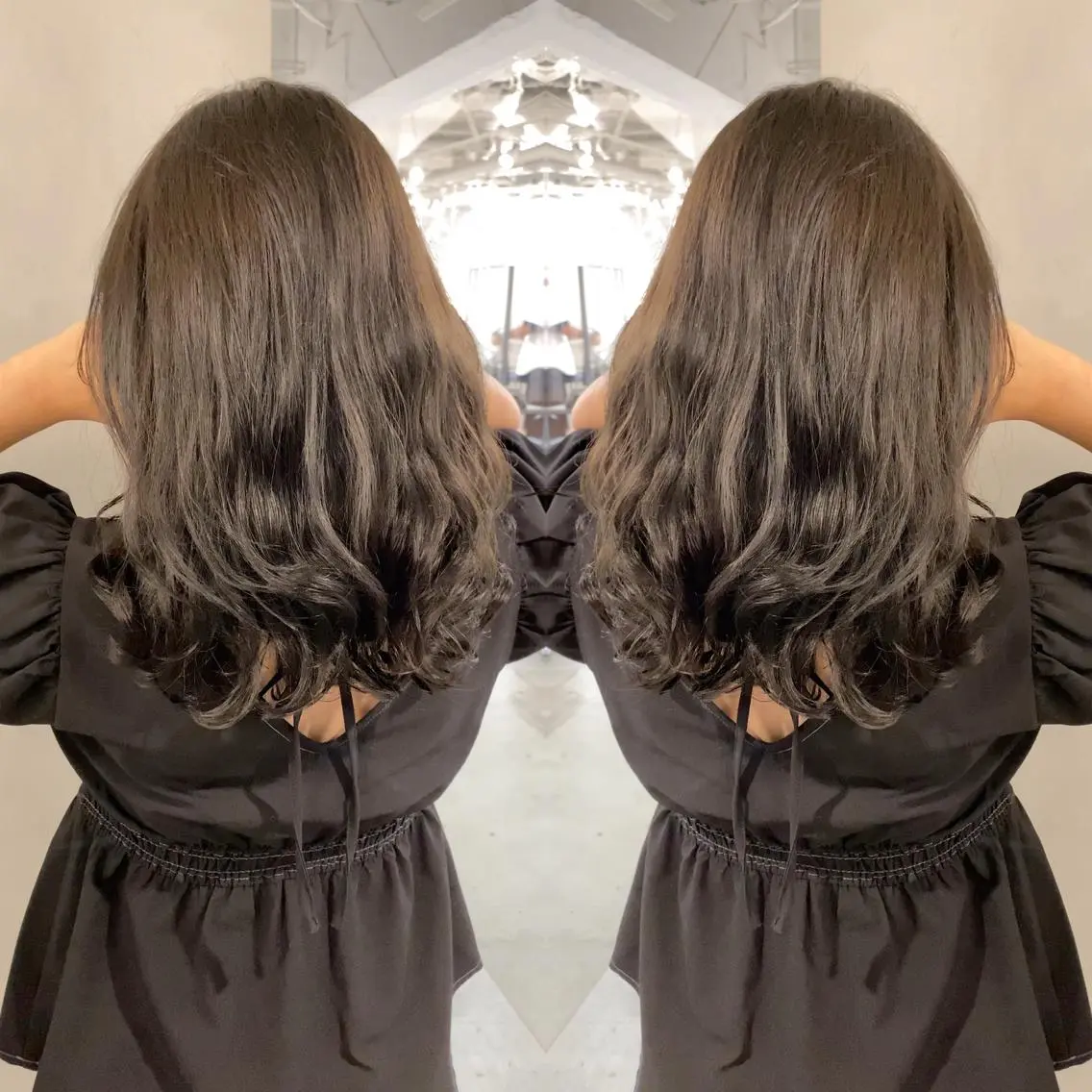 ミディアム カラー パーマ ミディアムパーマ 韓国風ヘア カット ヘアカラー パーマ トリートメント レイヤーカットのプロ 大人ヘア宮森貴志のヘアスタイル