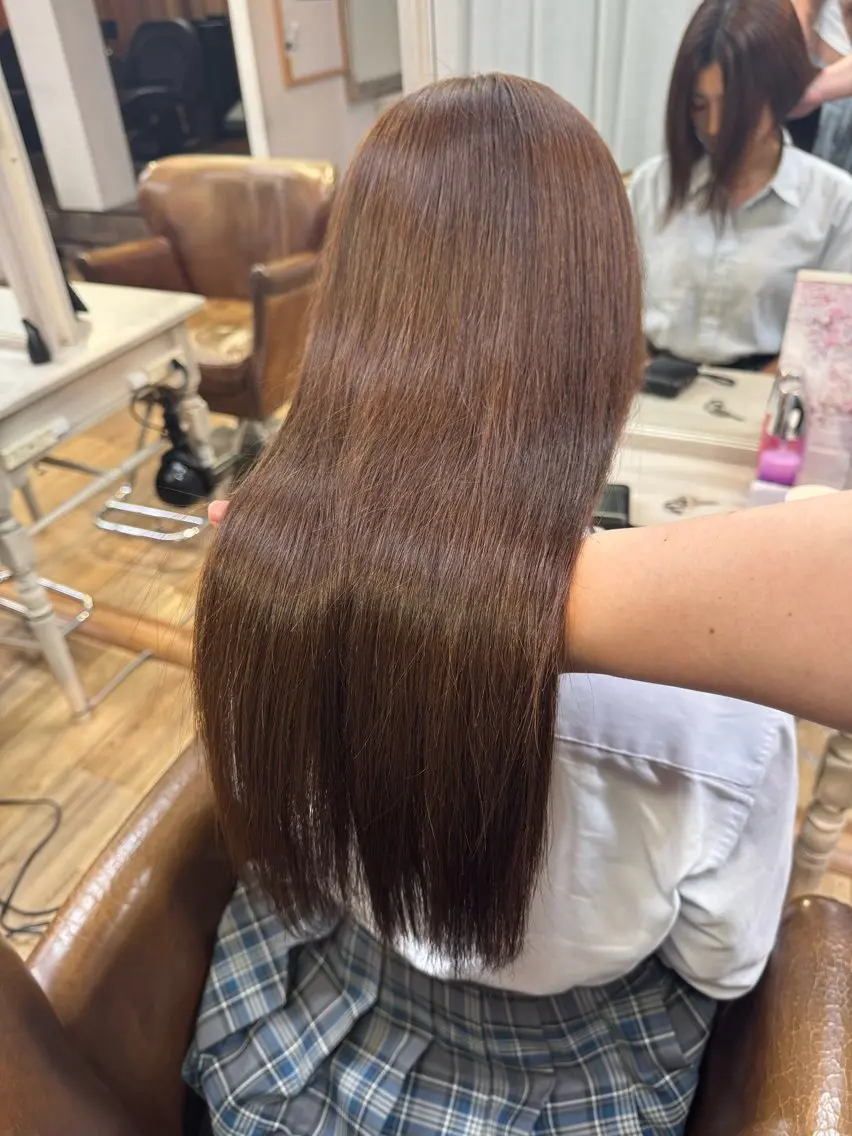 ロング 縮毛矯正 あいり 👶🏻❤︎のヘアスタイル