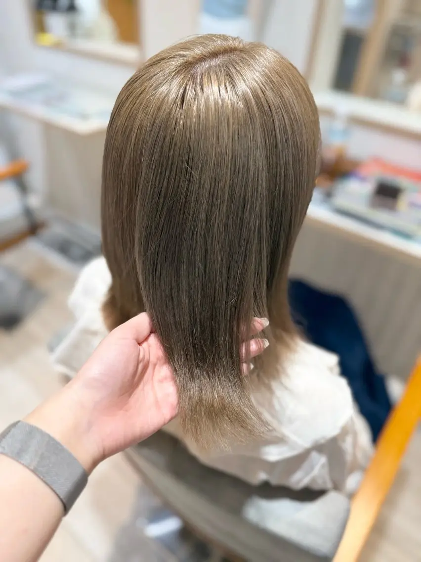 ミディアム ヘアカラー トリートメント パーマモデル 募集中🦢渡邉のヘアスタイル