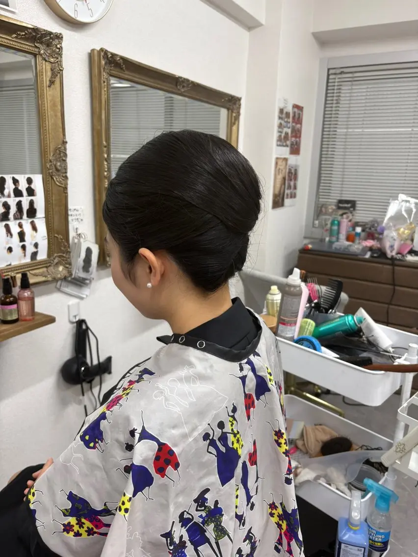 ヘアアレンジ 夜会巻き ヘアサロン ミカヅキのヘアスタイル