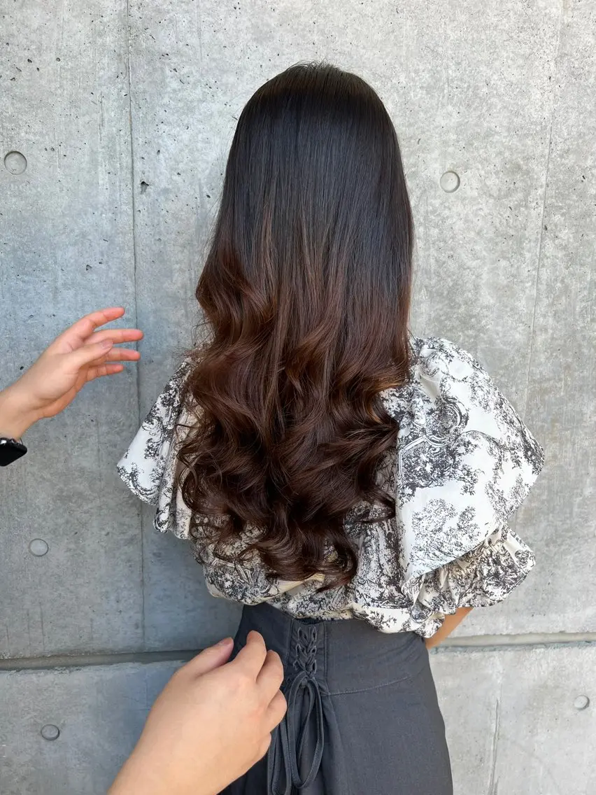 ロング パーマ カット パーマ 高橋 竜也のヘアスタイル