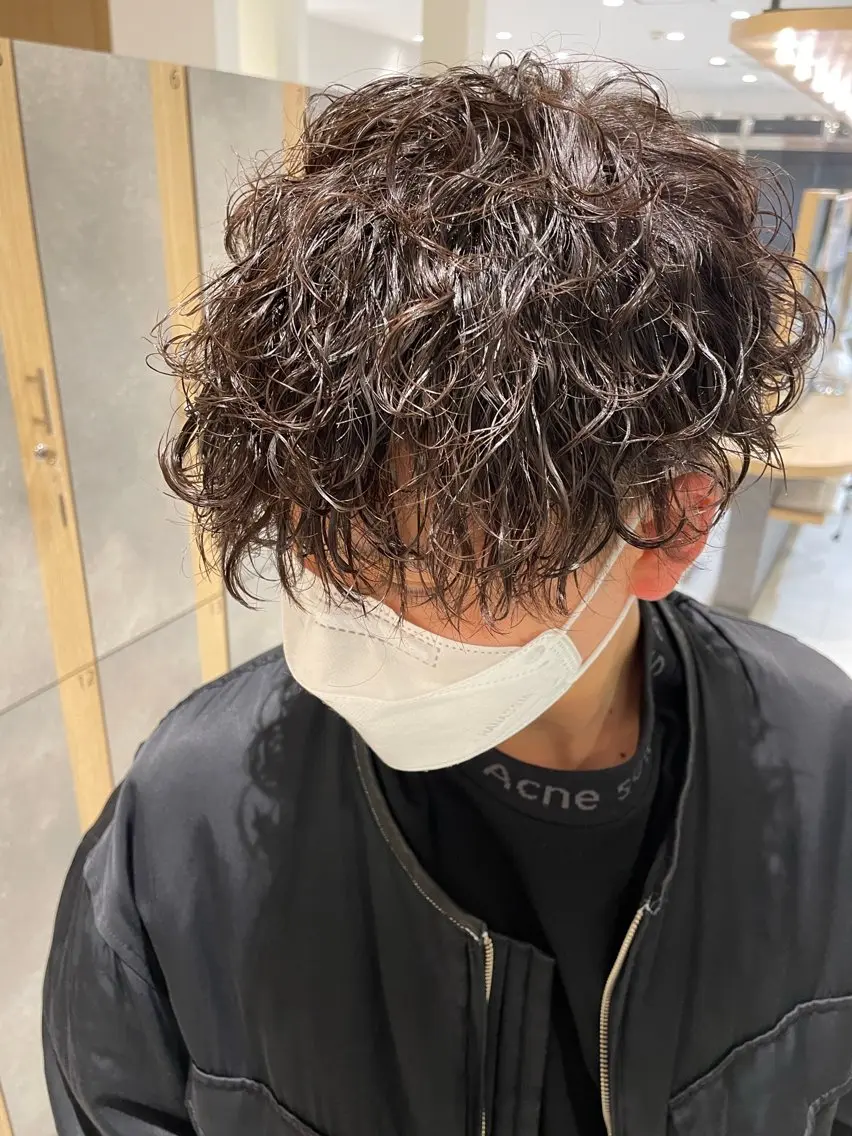パーマ メンズ メンズパーマ メンズパーマ特化🏅 中村　凌のヘアスタイル