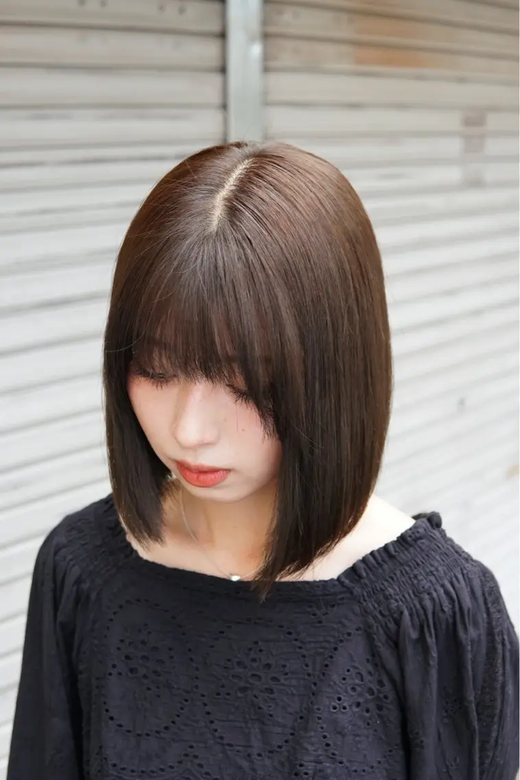 ミディアム カラー カット ヘアカラー 縮毛矯正 髪質改善/縮毛矯正 kyosukeのヘアスタイル
