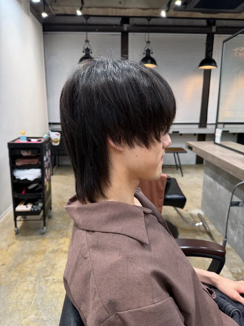 メンズ メンズウルフカット ウルフカット カット 【‪カット550円】 🌟ユズハのヘアスタイル