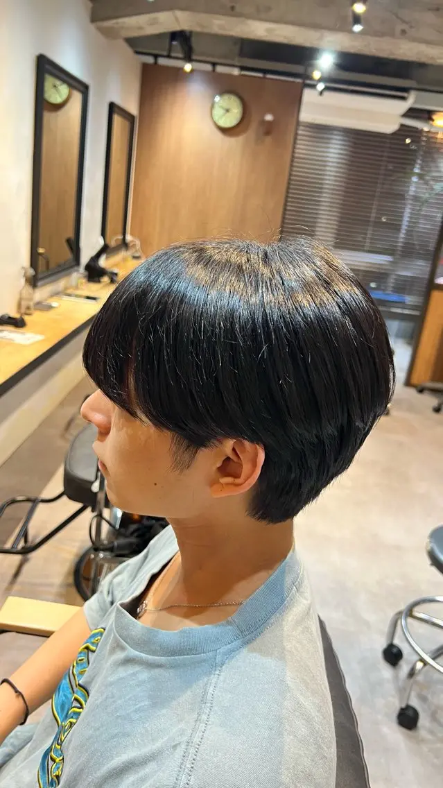 ミディアム メンズ マッシュ 刈り上げ スギオ 💫のヘアスタイル