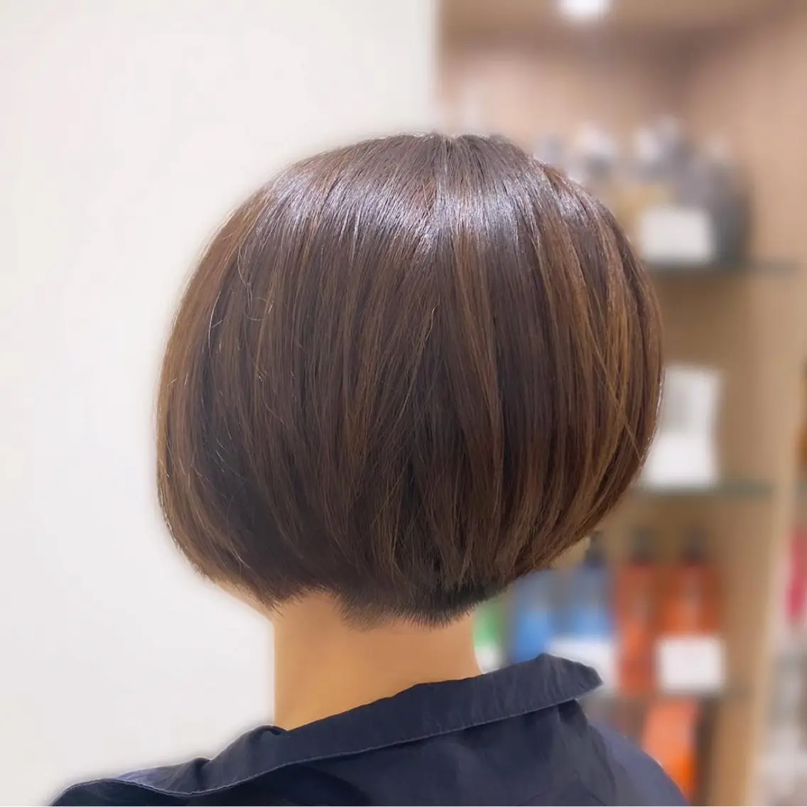 ショート カラー ハイライトカラー ハイライト ショートヘア カット ヘアカラー トリートメント 大人髪質改善/ 源美晴のヘアスタイル