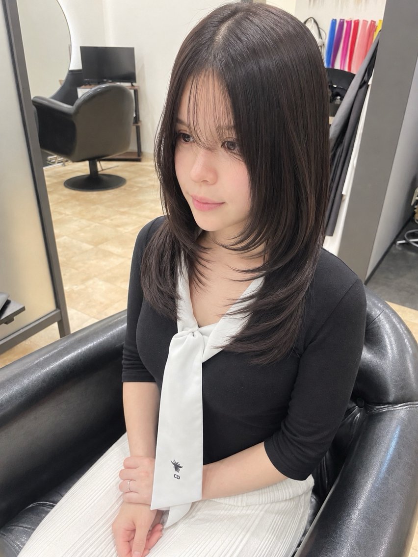 ミディアム ノ イ ルのヘアスタイル
