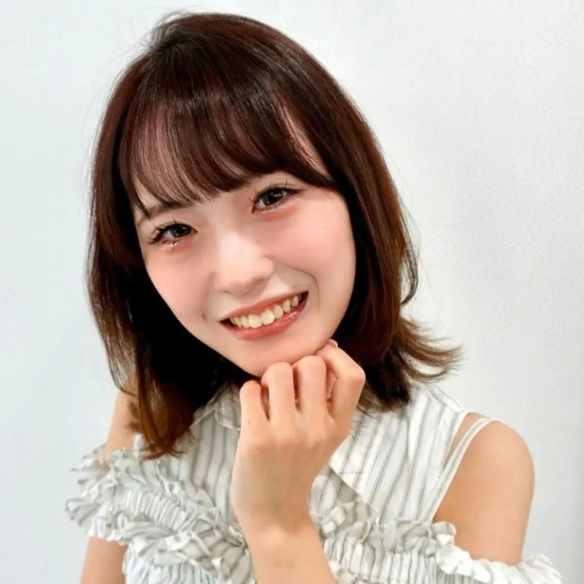 ミディアム カラー ブラウンカラー チョコレートブラウン ボブ 小顔カット ❇️安達 優心❇️ レイヤー/艶髪特化のヘアスタイル