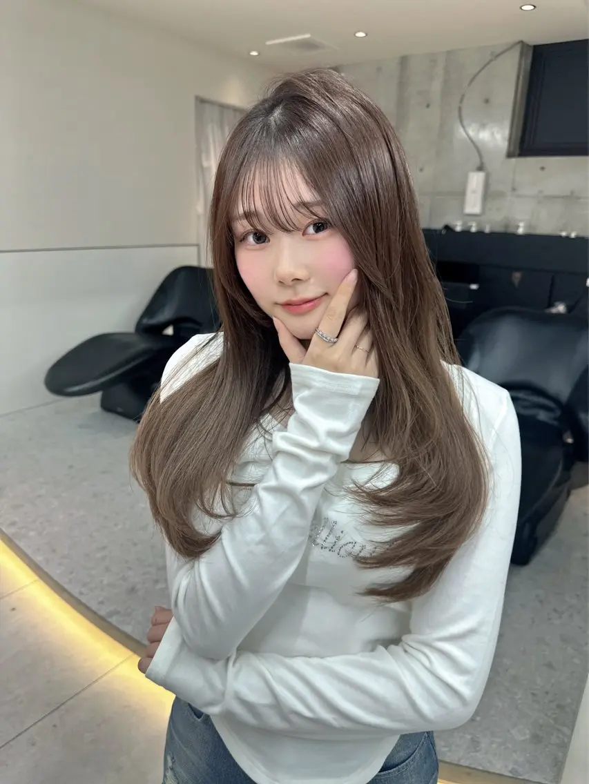 ロング カラー カット ヘアカラー トリートメント 《髪質改善✖️オリー ブ🧸》小嶋拓也のヘアスタイル