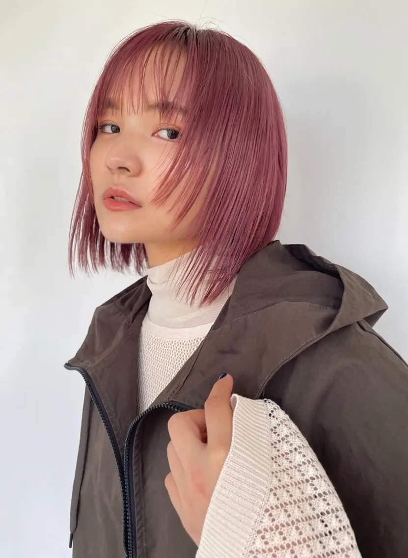 ミディアム ボブ/透明感カラー 🌿栄🌿kouneのヘアスタイル