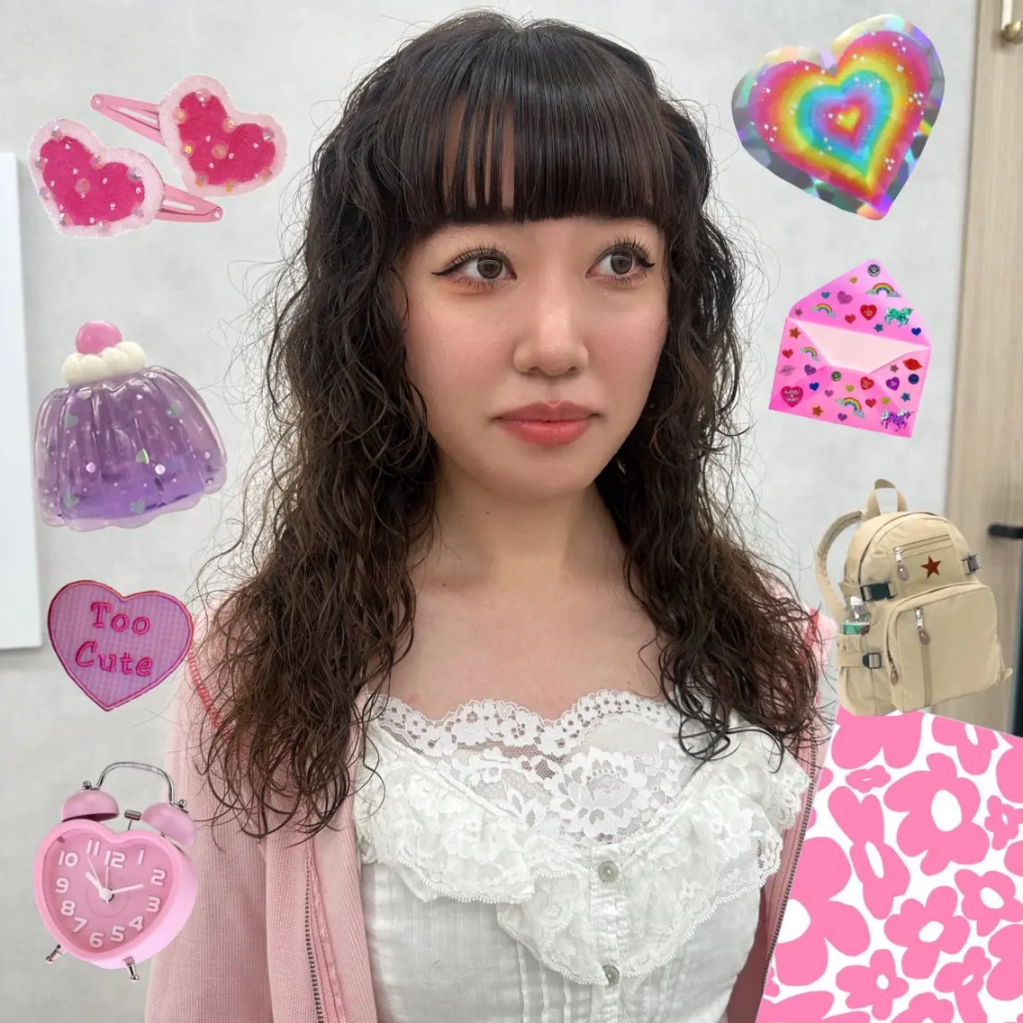 セミロング パーマ セミロングパーマ 姫カット ブリーチパーマ 🎀Rumiのヘアスタイル