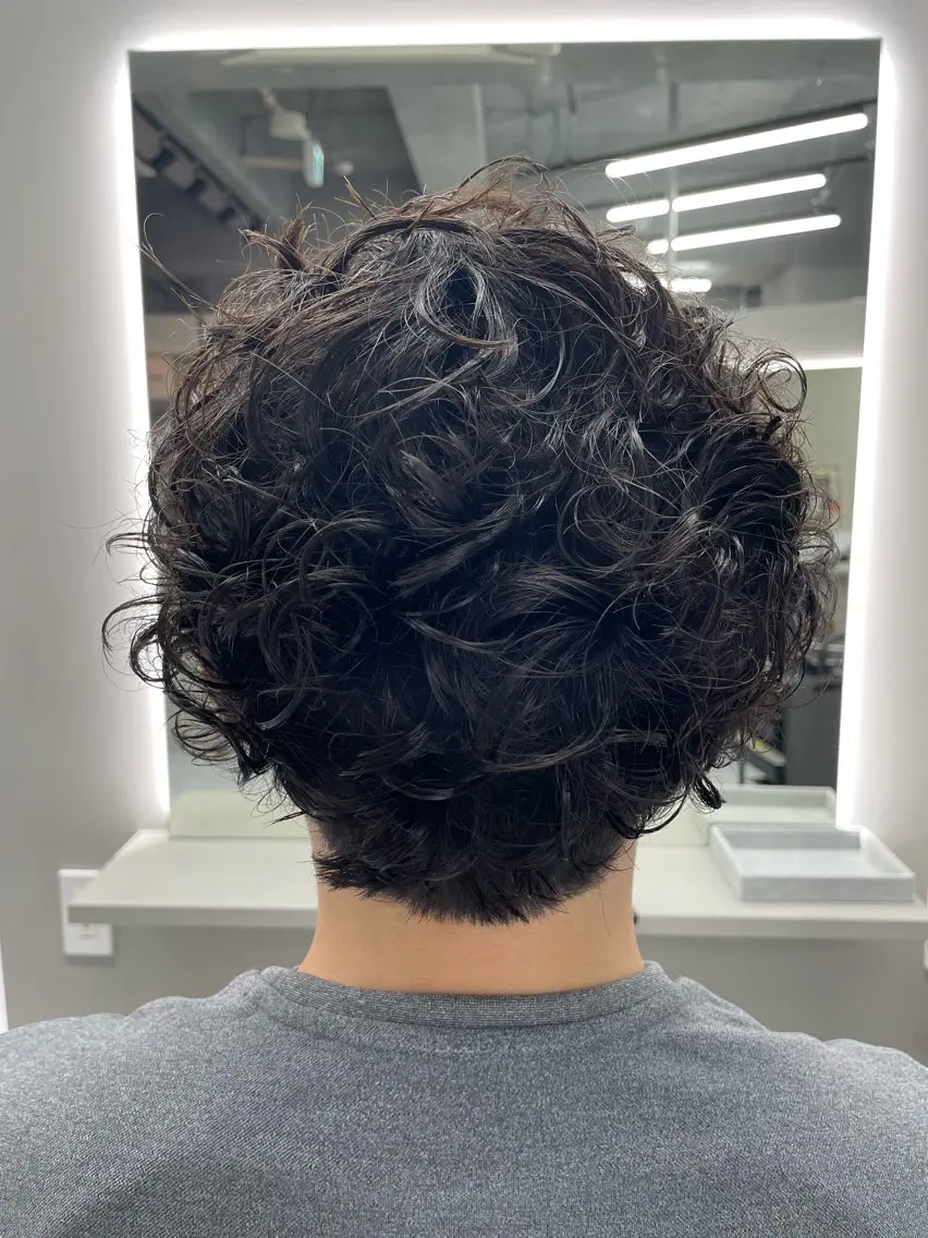 ショート パーマ メンズ メンズパーマ ✨中野✨髪質改善✨ 野口虎剛のヘアスタイル