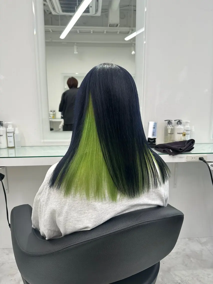 ロング カラー ヘアカラー トリートメント ヘッドスパ ヘアセット ❄最強かわいいカラー ❄️MINA❄️のヘアスタイル