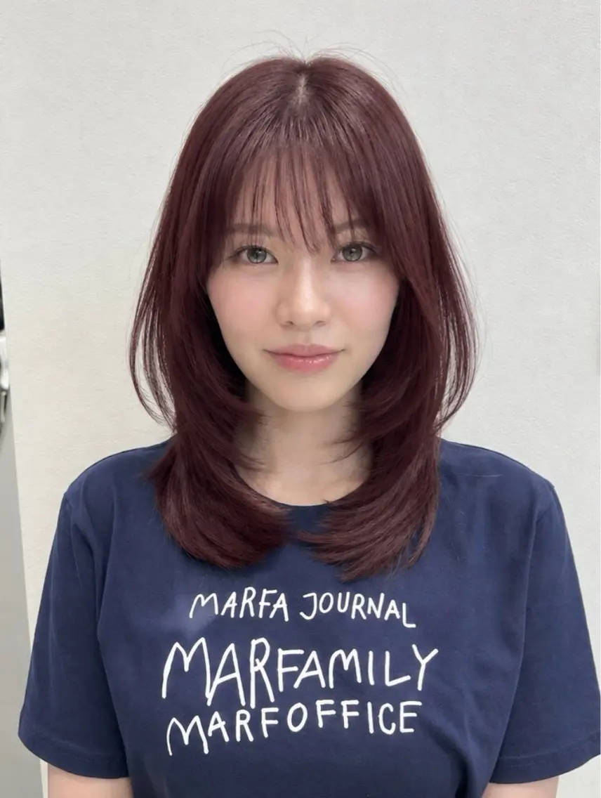 ミディアム カラー レイヤーカット TENSHOのヘアスタイル