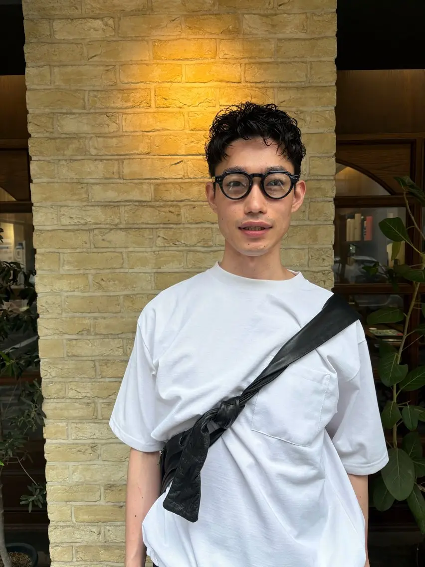 ショート パーマ メンズ メンズパーマ カット パーマ 杉山 憂人のヘアスタイル