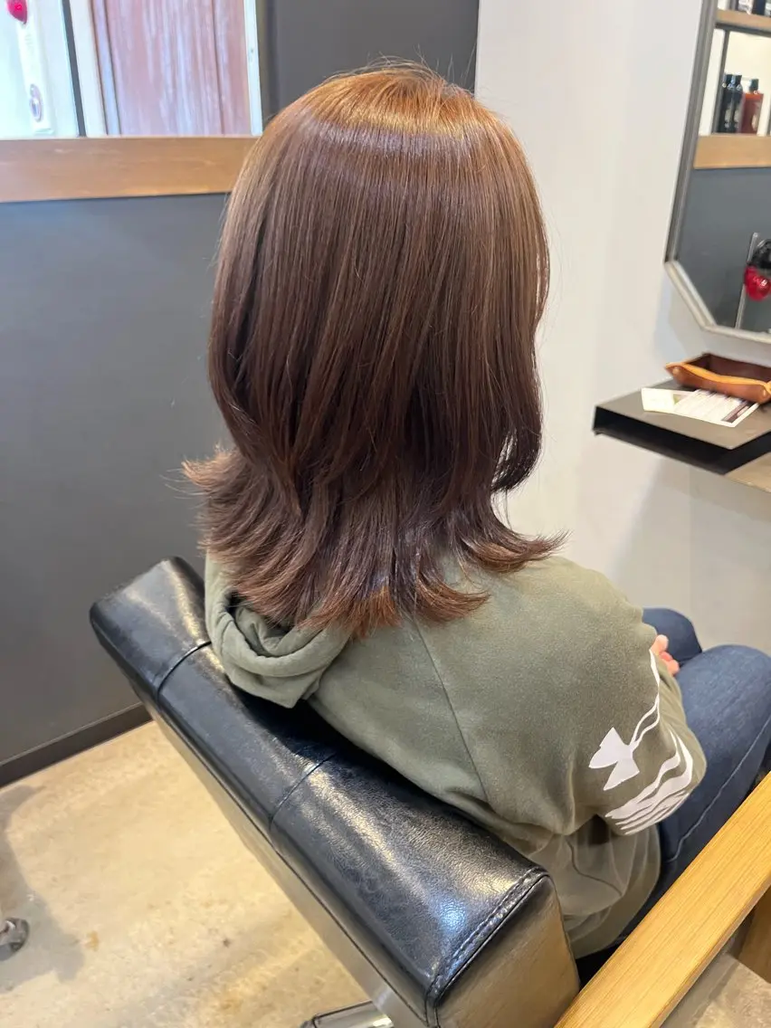 ミディアム カラー ヘアカラー 小堀 いぶきのヘアスタイル