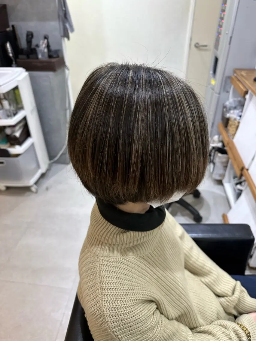 カラー 🐬脱白髪染めカラー 清水大世🐬のヘアスタイル
