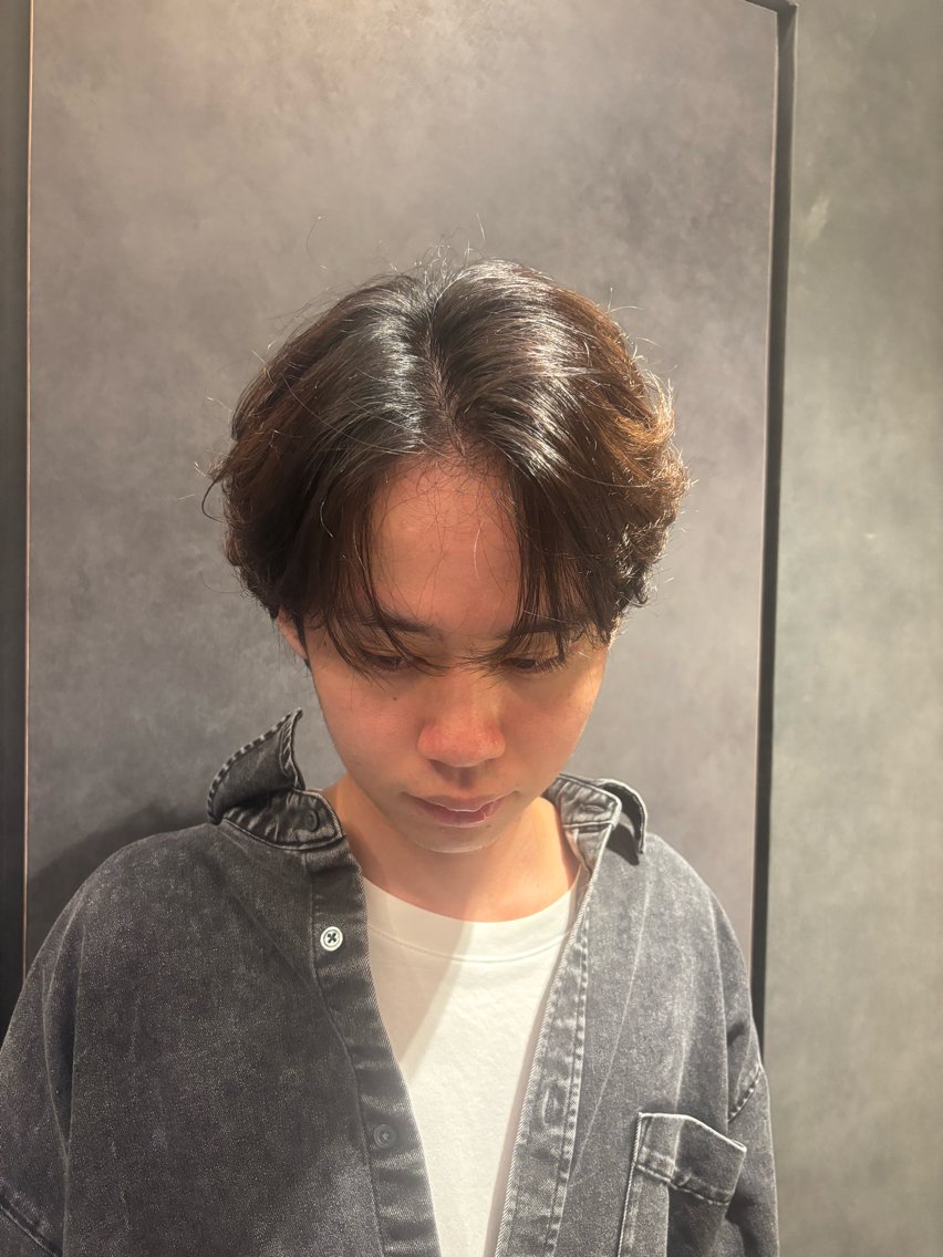 メンズ センターパート ニュアンス/毛流れ パーマtakeruのヘアスタイル