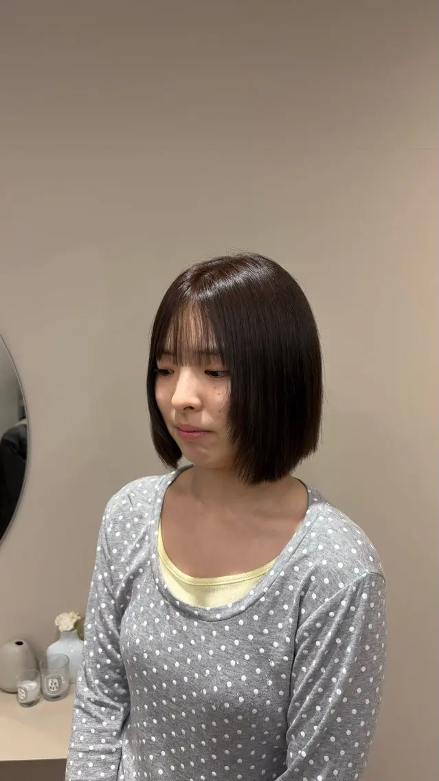 ショート ボブ 顔まわりレイヤー レイヤーカット maya 🫧 ボブカット♡募集中のヘアスタイル