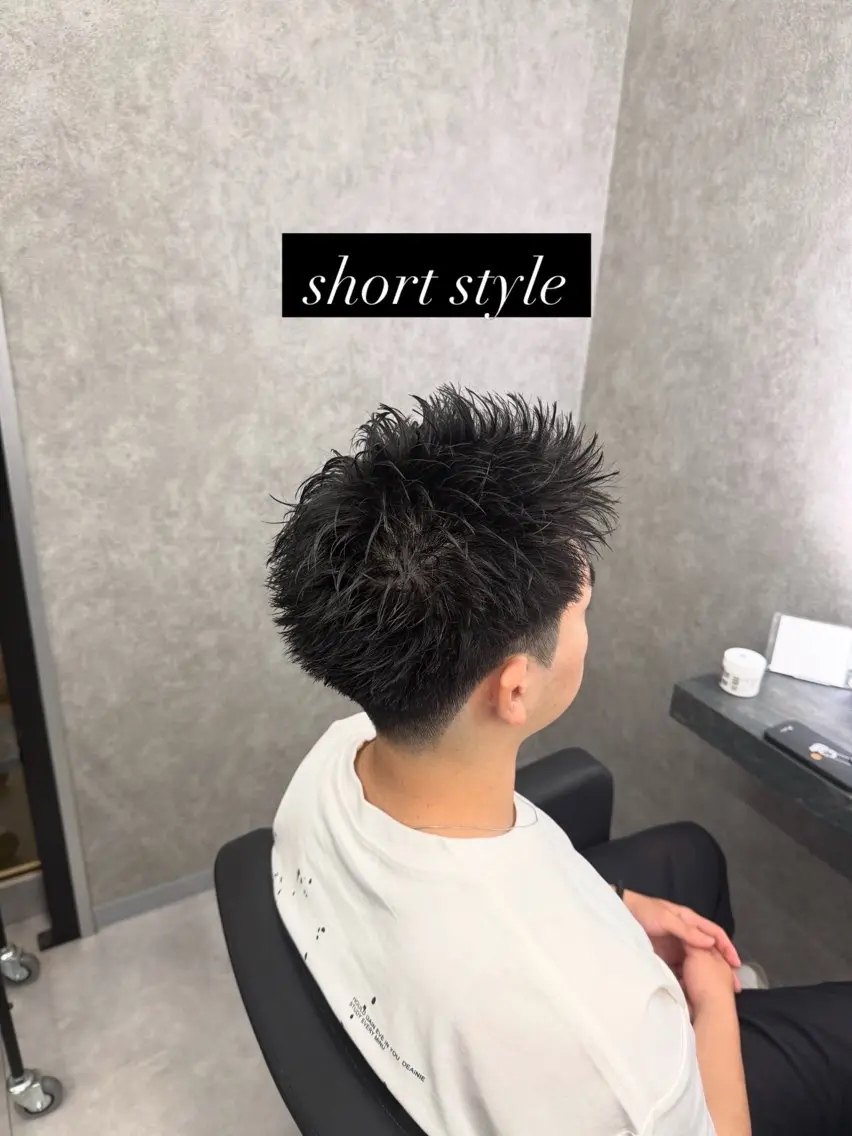 ショート カラー パーマ メンズ メンズショート スパイキーショート ショートヘア カット ヘアカラー メンズ特化 👑YUTAのヘアスタイル
