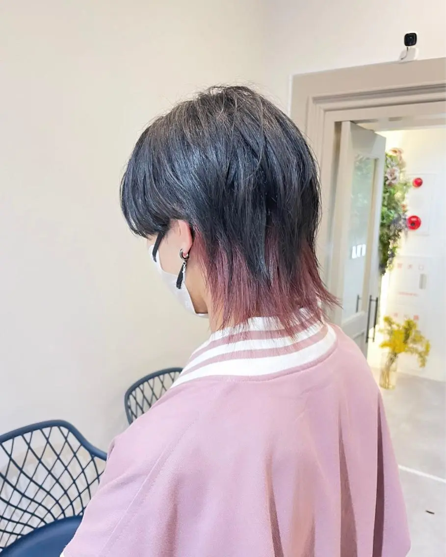 インナーカラー+透明感カラー+トリートメントの写真