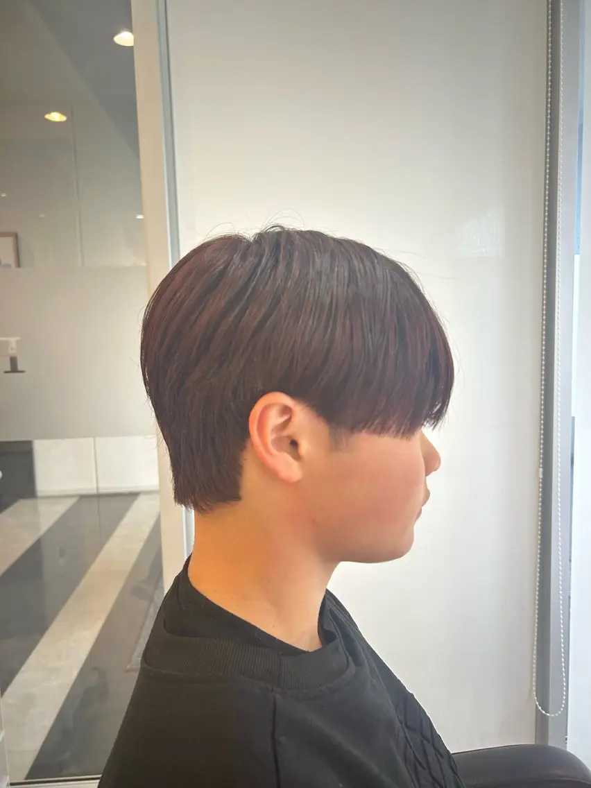 ショート カラー メンズ マッシュ 刈り上げ カット ヘアカラー メンズカット 💇原一樹のヘアスタイル
