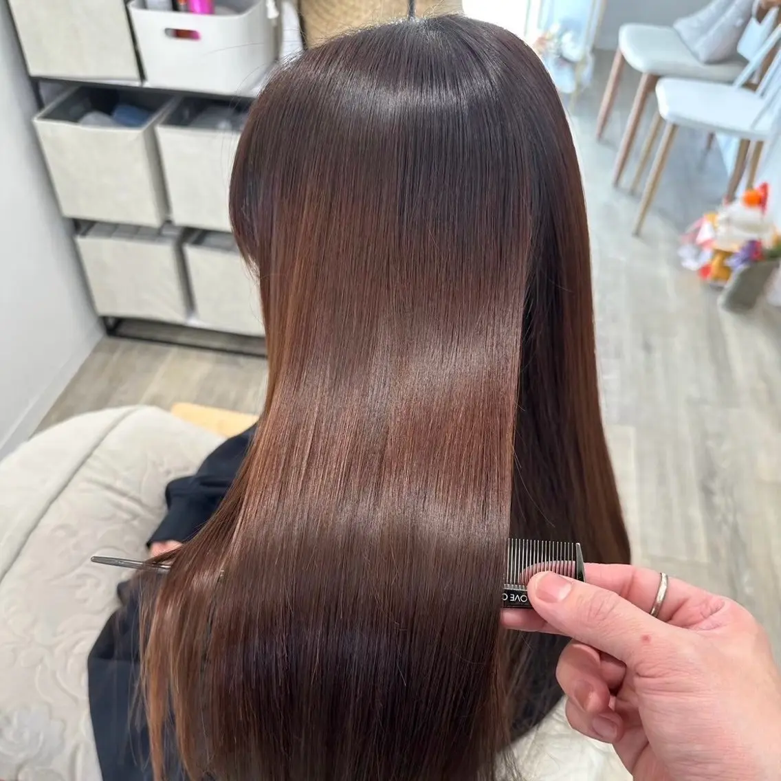 ロング 縮毛矯正 透明感カラー💫 Katsukiのヘアスタイル