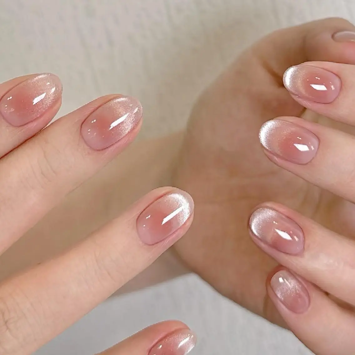 ネイル チークネイル ワンホンネイル ハンドネイル 渋谷 Domi Nailのネイルデザイン
