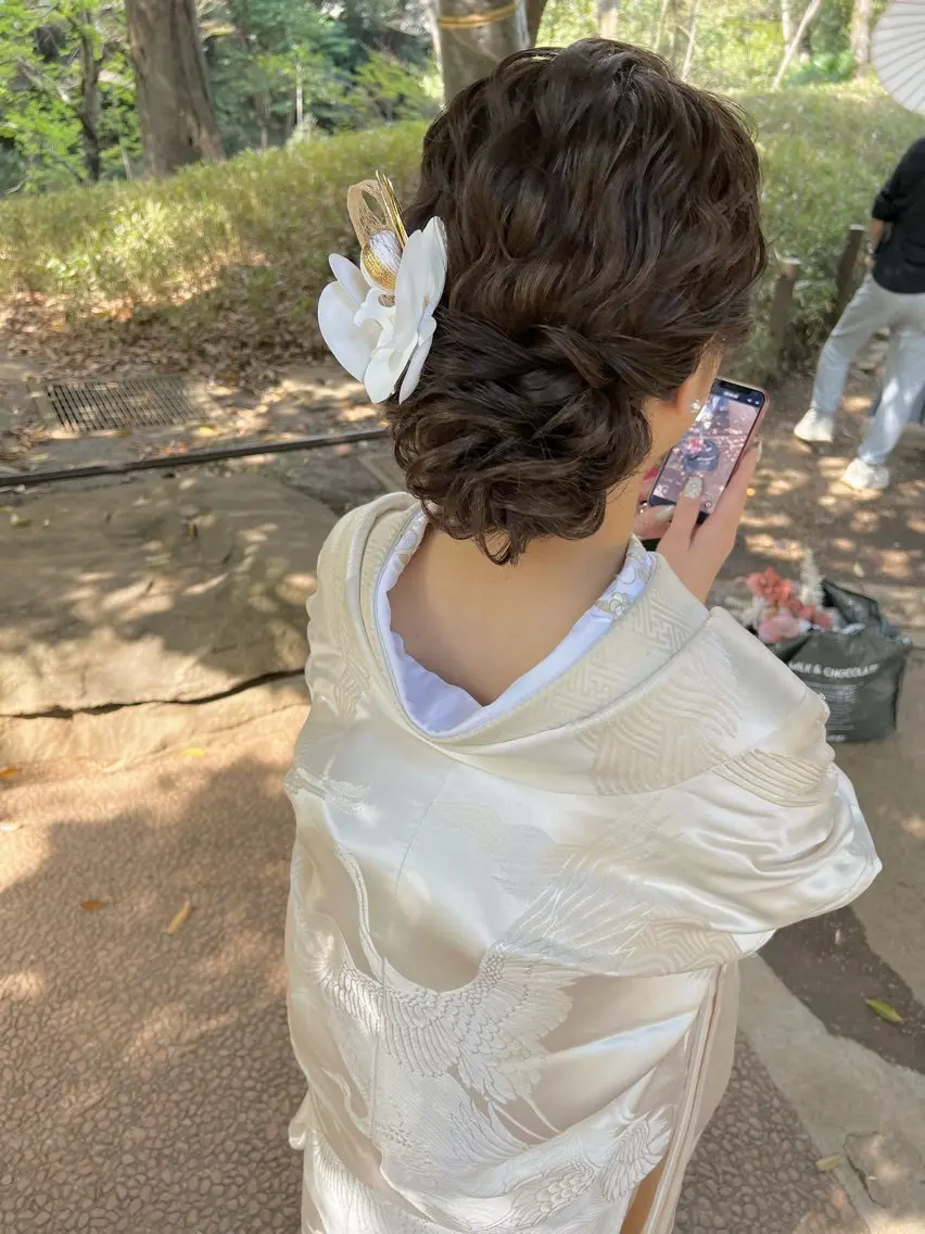 👘お着物ヘアセット※早朝料金別途の写真
