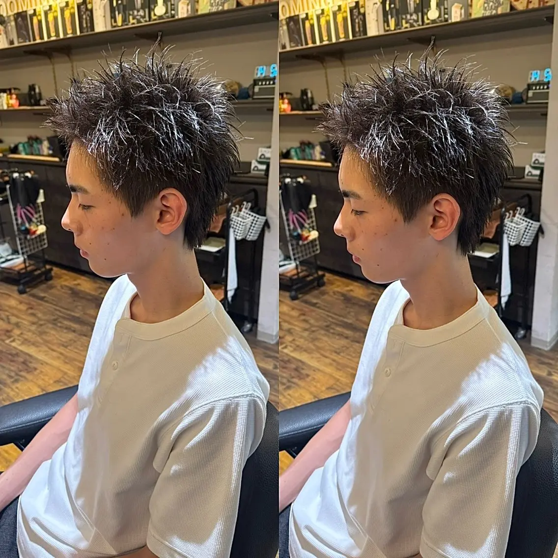 メンズ スパイキーショート カット 久保 貴大のヘアスタイル