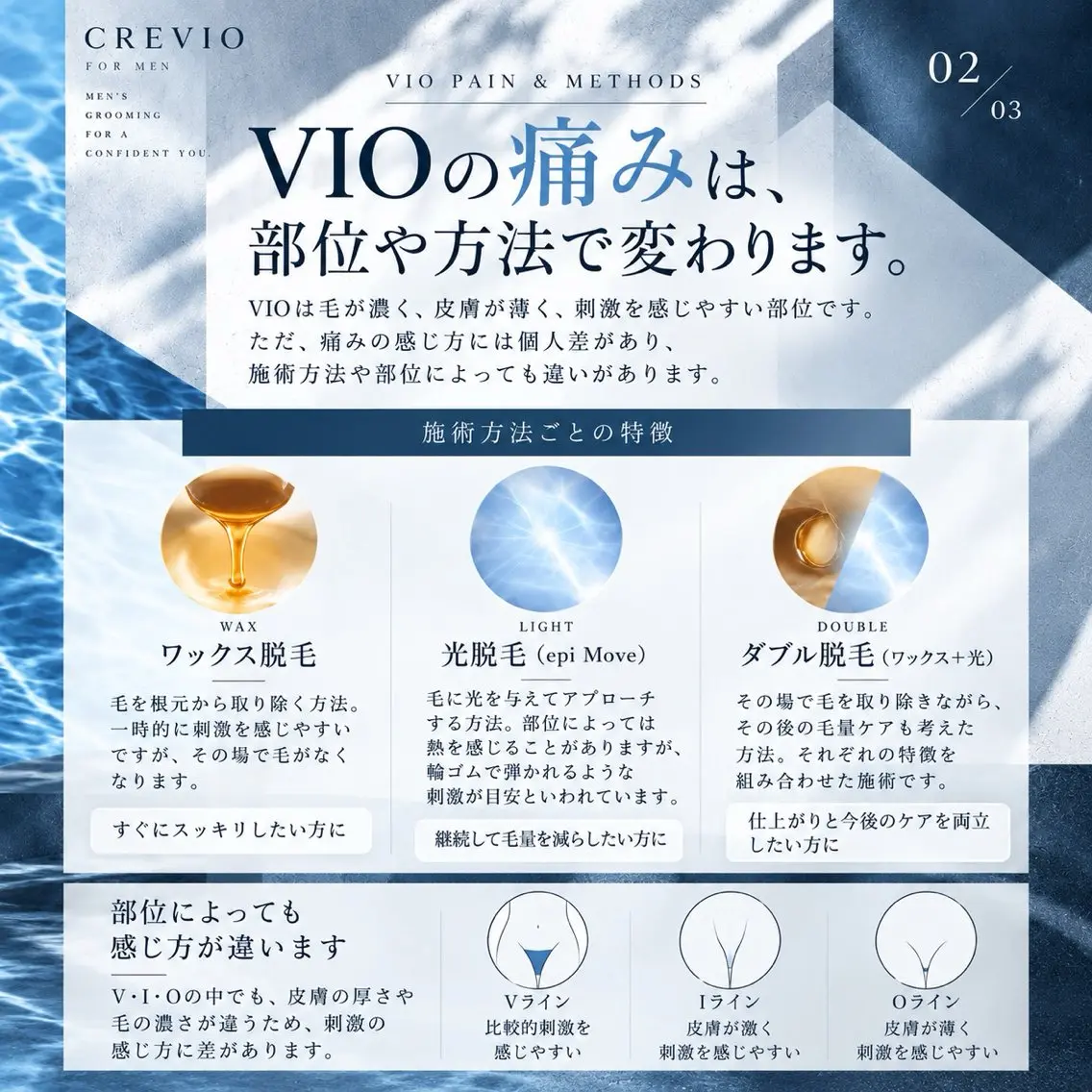 メンズ 脱毛サロン CREVIOのエステ・リラクイメージ
