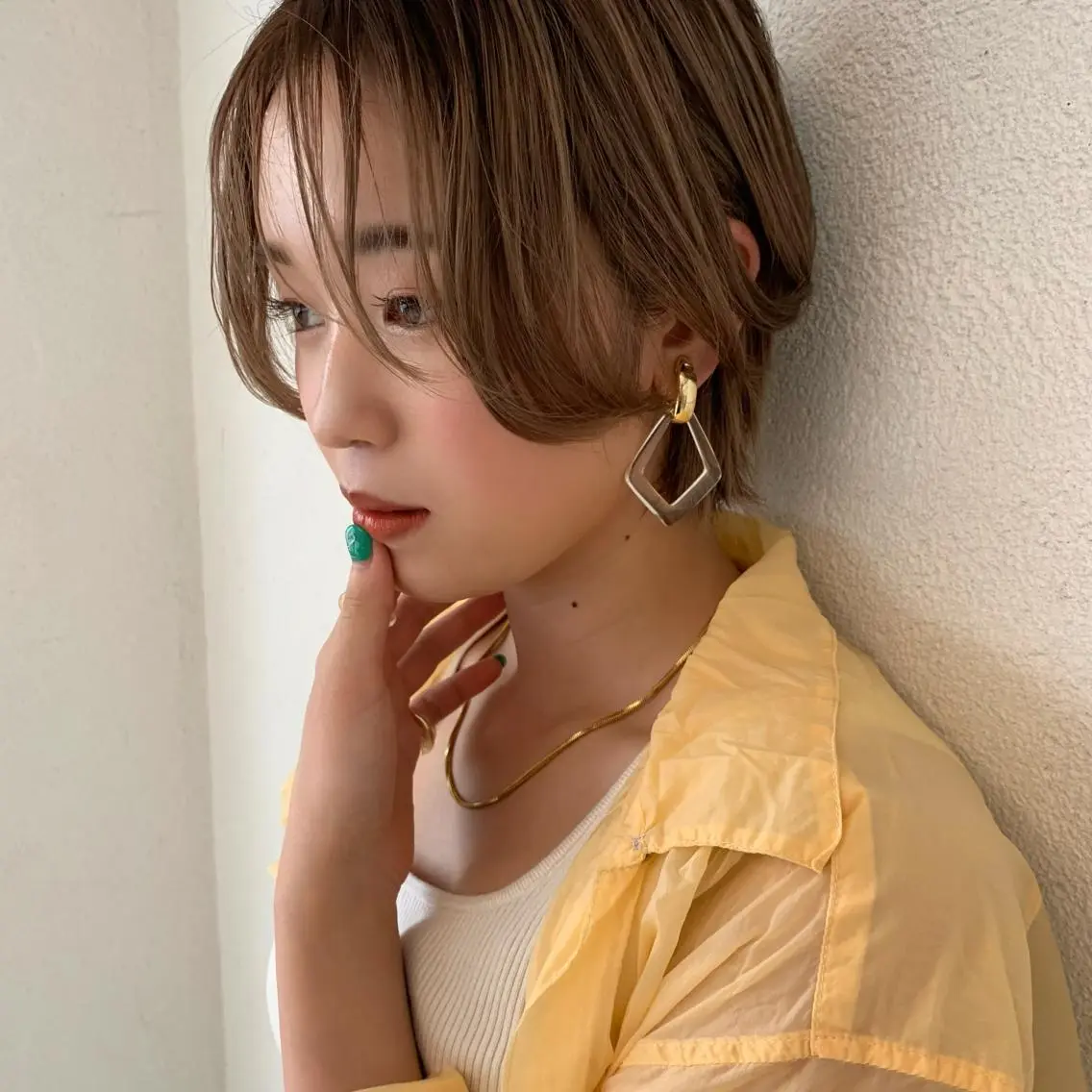 ショート カラー ヘアカラー トリートメント ノグチ ナツコのヘアスタイル