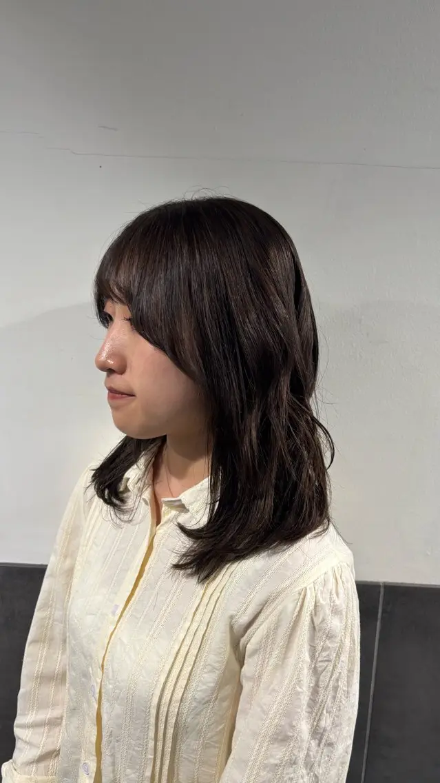 ミディアム ヘアカラー Neolive susu 宮澤ことのヘアスタイル