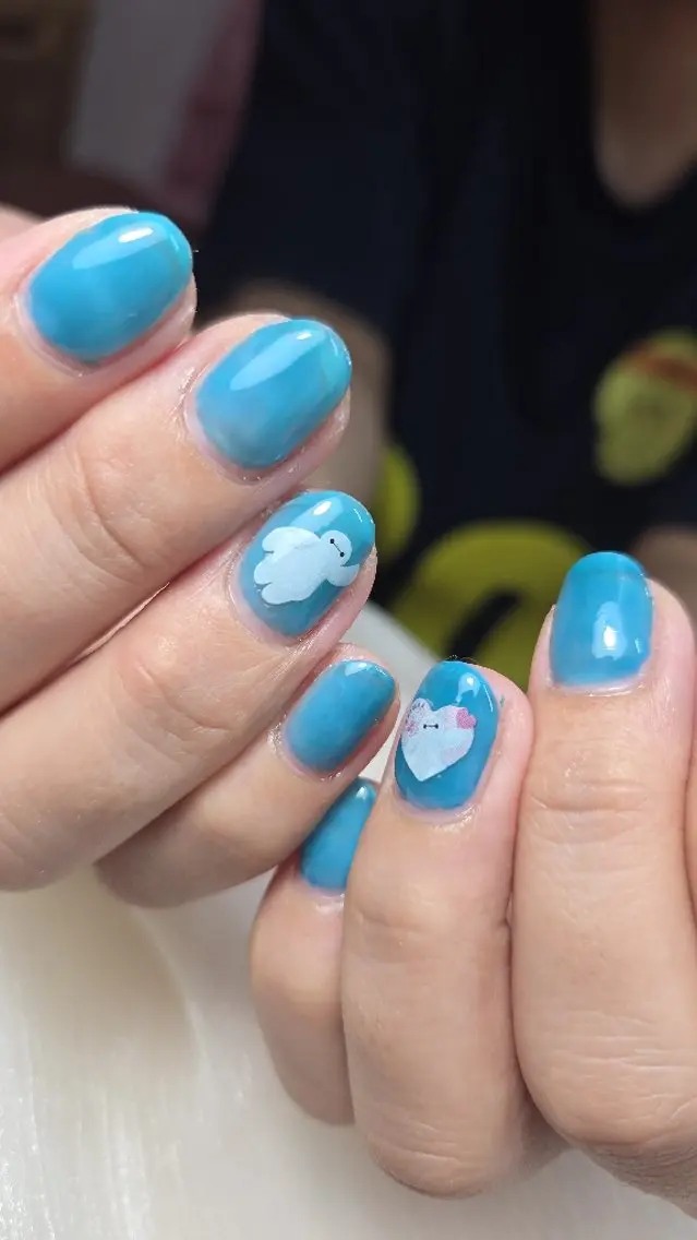 ネイル クリアネイル 持ち込み ハンドネイル ネイルサロンベルティ .ひとみのネイルデザイン