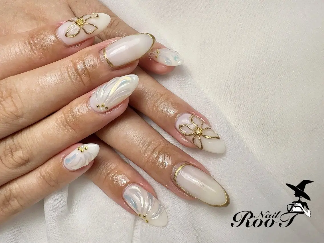 ネイル ぷっくりネイル ハンドネイル RooT Nailのネイルデザイン