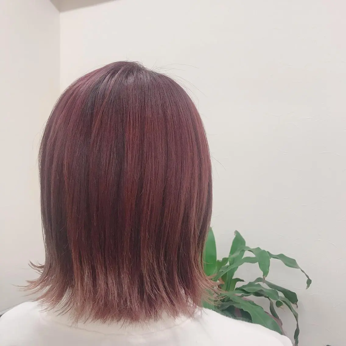 ミディアム カラー ピンクカラー beauty: beast 大名店のヘアスタイル
