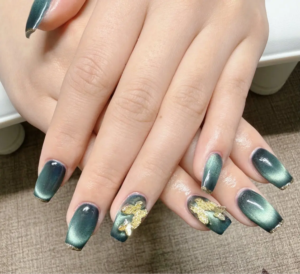 ネイル アートネイル べっ甲ネイル チークネイル 成人式 長さ出し ハンドネイル ハンドケア For you. Nail Salonのネイルデザイン