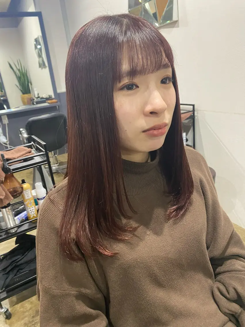 ロング カット ヘアカラー くせ毛多毛特化 高橋　淳のヘアスタイル