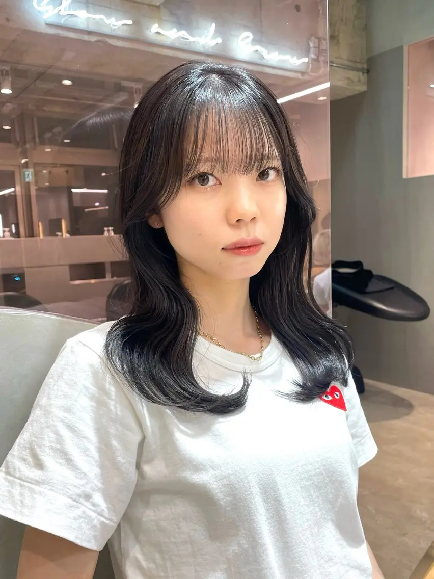 カラー 縮毛矯正ブリーチなし 🍒❤ゆうきのヘアスタイル