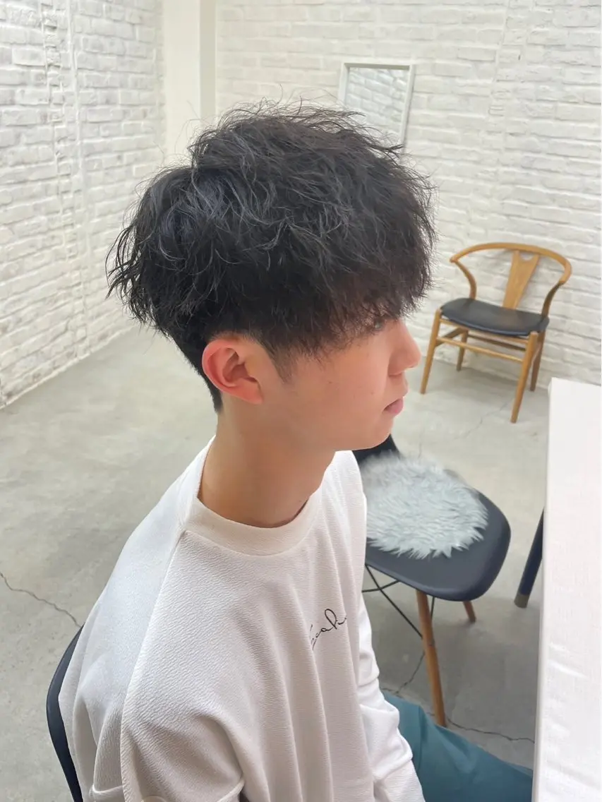 メンズカット+パーマの写真