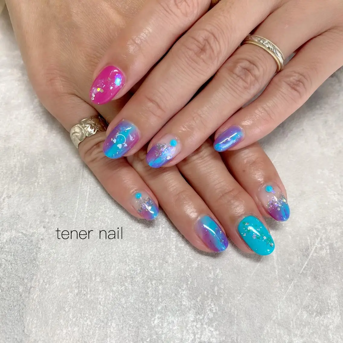 ネイル 夏ネイル テネルネイル tener nailのネイルデザイン