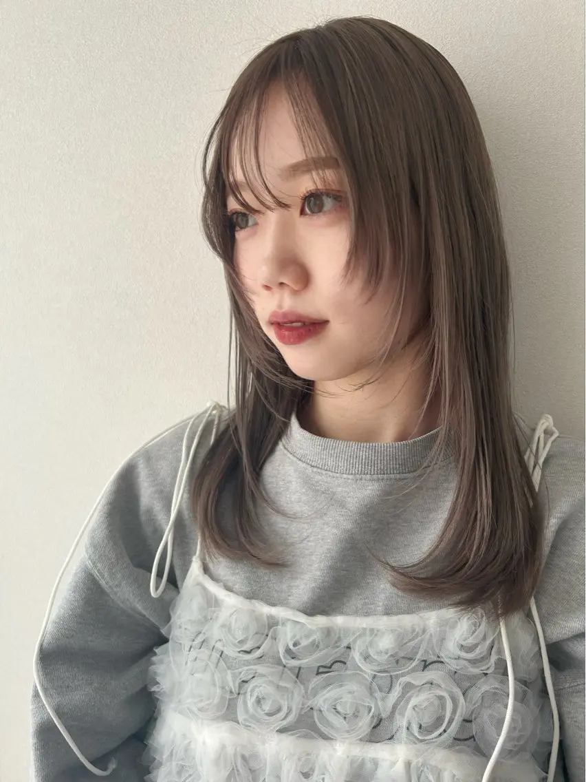 《𝙢𝙞𝙣𝙞𝙢𝙤限定💞》透明感抜群イルミナカラー➕treatment🍯🧴の写真