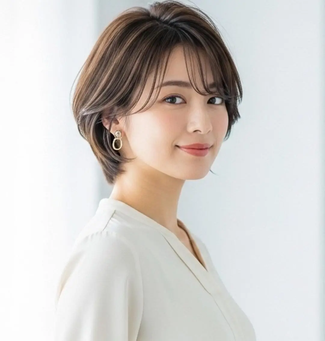 ショート カラー ショートボブ ブラウンカラー ナチュラルブラウン ボブ ショートヘア カット ヘアカラー トリートメント ショートが上手い人/ 似合わせの達人/ロキのヘアスタイル