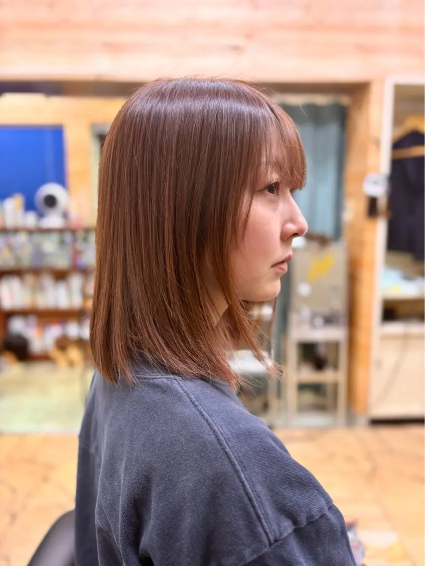 ミディアム カラー 野村 亮一のヘアスタイル