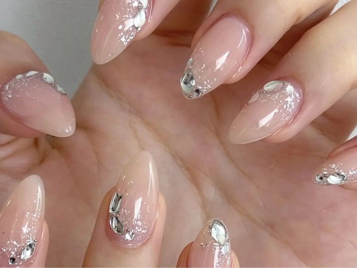 ネイル 長さ出し フレンチネイル グラデーション 韓国ネイル マグネットネイル ハンドネイル VB HEAVEN nailのネイルデザイン