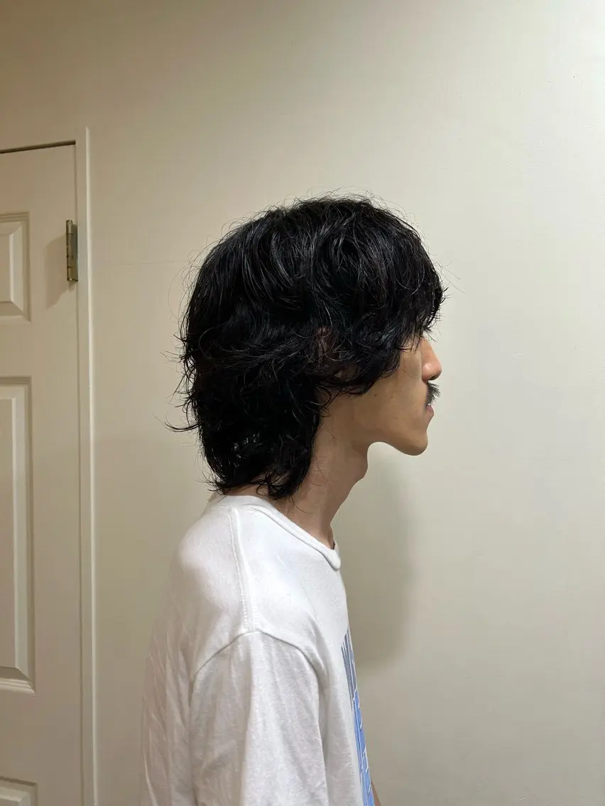 パーマ メンズ ナチュラル大人っぽい スタイル　MAORIのヘアスタイル
