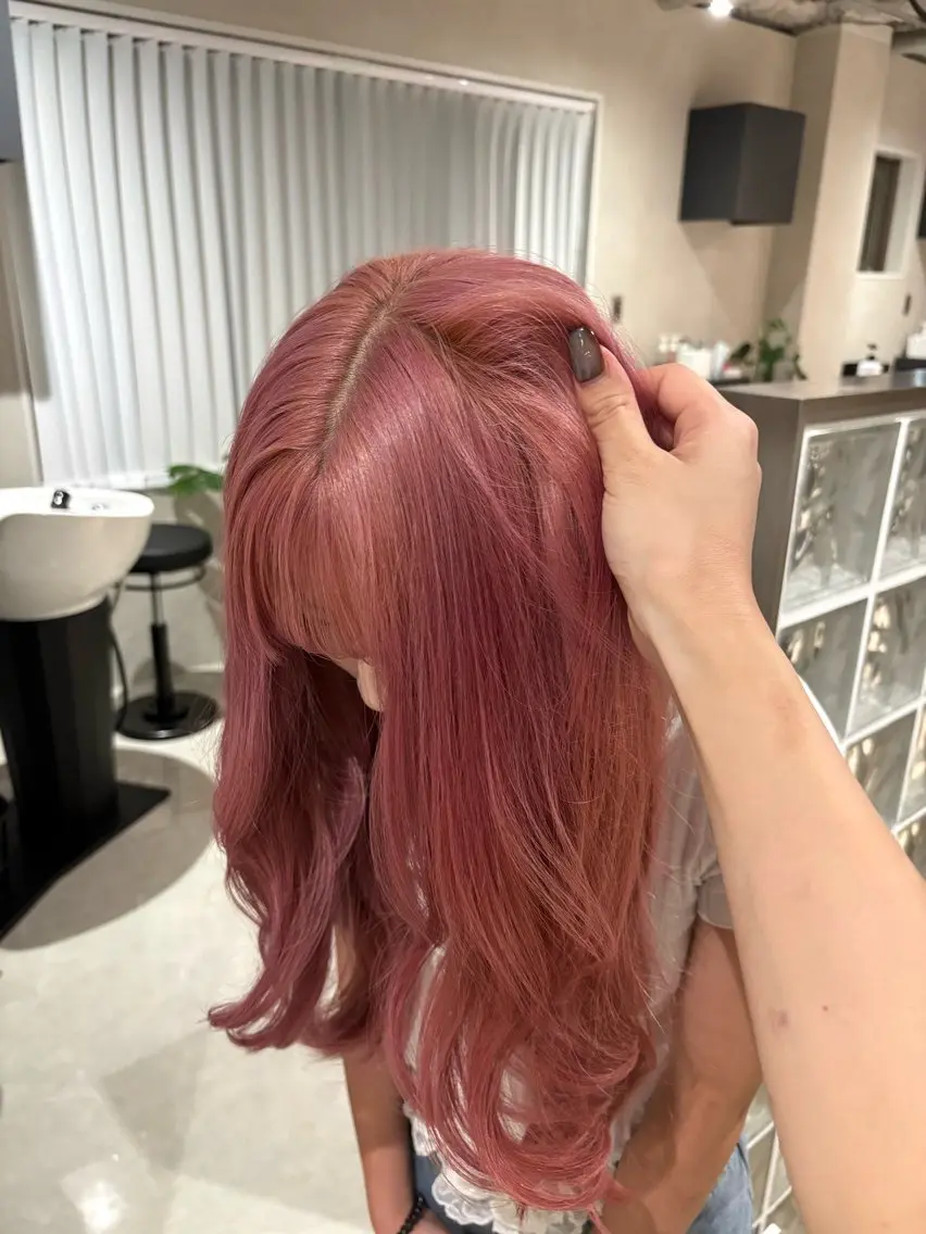 ロング ヘアカラー トリートメント Sahane/ 心斎橋/ブリーチ🫟のヘアスタイル