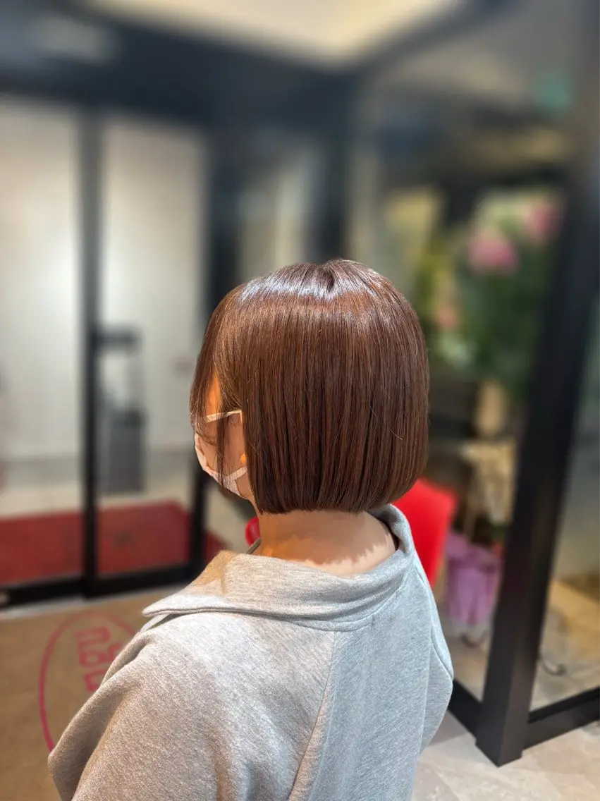 ショート カラー 透明感カラー ボブ ️🫧押上️🫧はな 🫧まとまるショートのヘアスタイル