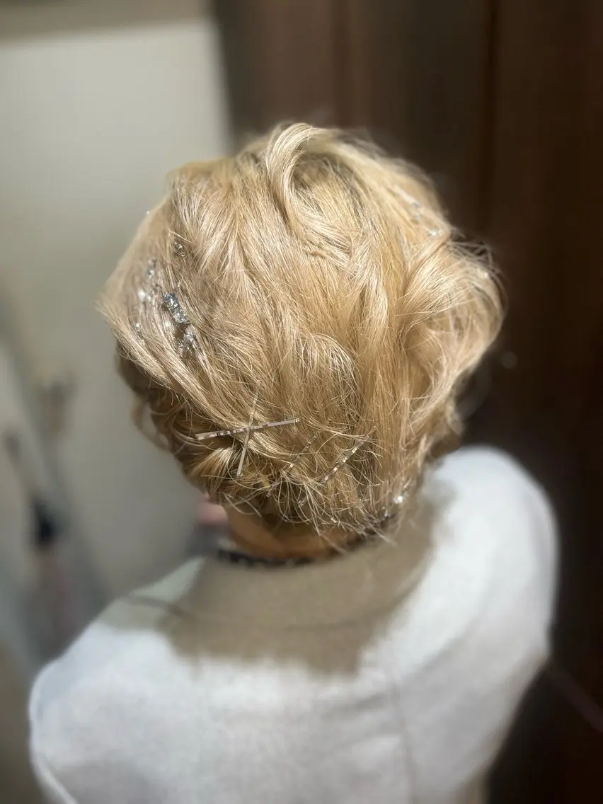 ショート ヘアアレンジ ヘアセット 多系統似合わせ/ tsuburaのヘアスタイル